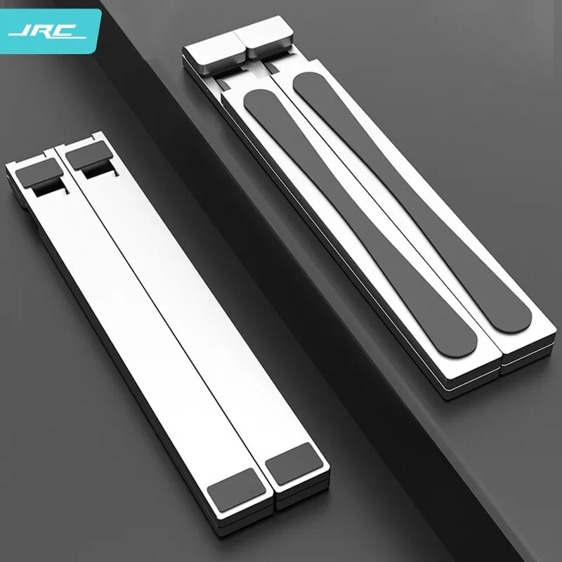 Jrc Folding Adjustable Laptop Stand Portable Aluminum Notebook Riser Multi-Level Height Screen Angle Adjustment To Inch