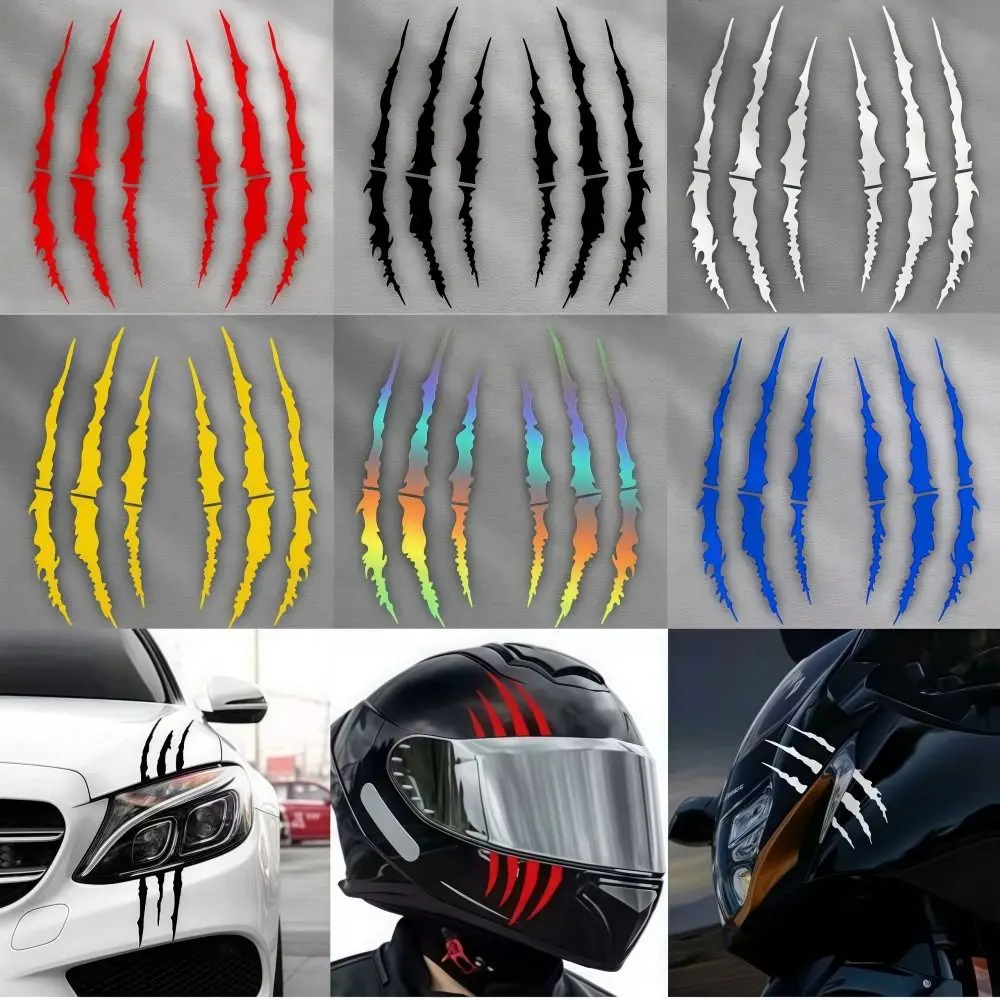 Demon Claw Motorcycle Stickers Covering Scratches Vinyl Helmet Stickers Solid Color DIY Car Vinyl Stickers Vehicle Decoration