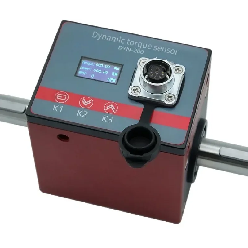 Rotary Torque Sensor Motor Speed Measuring Instrument Transducer Build-in OLED Display Force Dynamic Torsion Test English