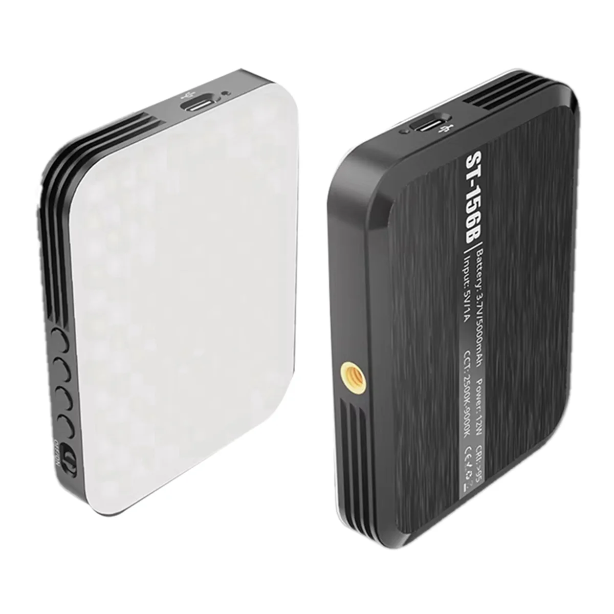 

ABGV Pocket Fill Light 5000 MAh 10 Levels Ajusted 3 Light Modes Portable Mini Selfie Light for Computer Mobile Phone