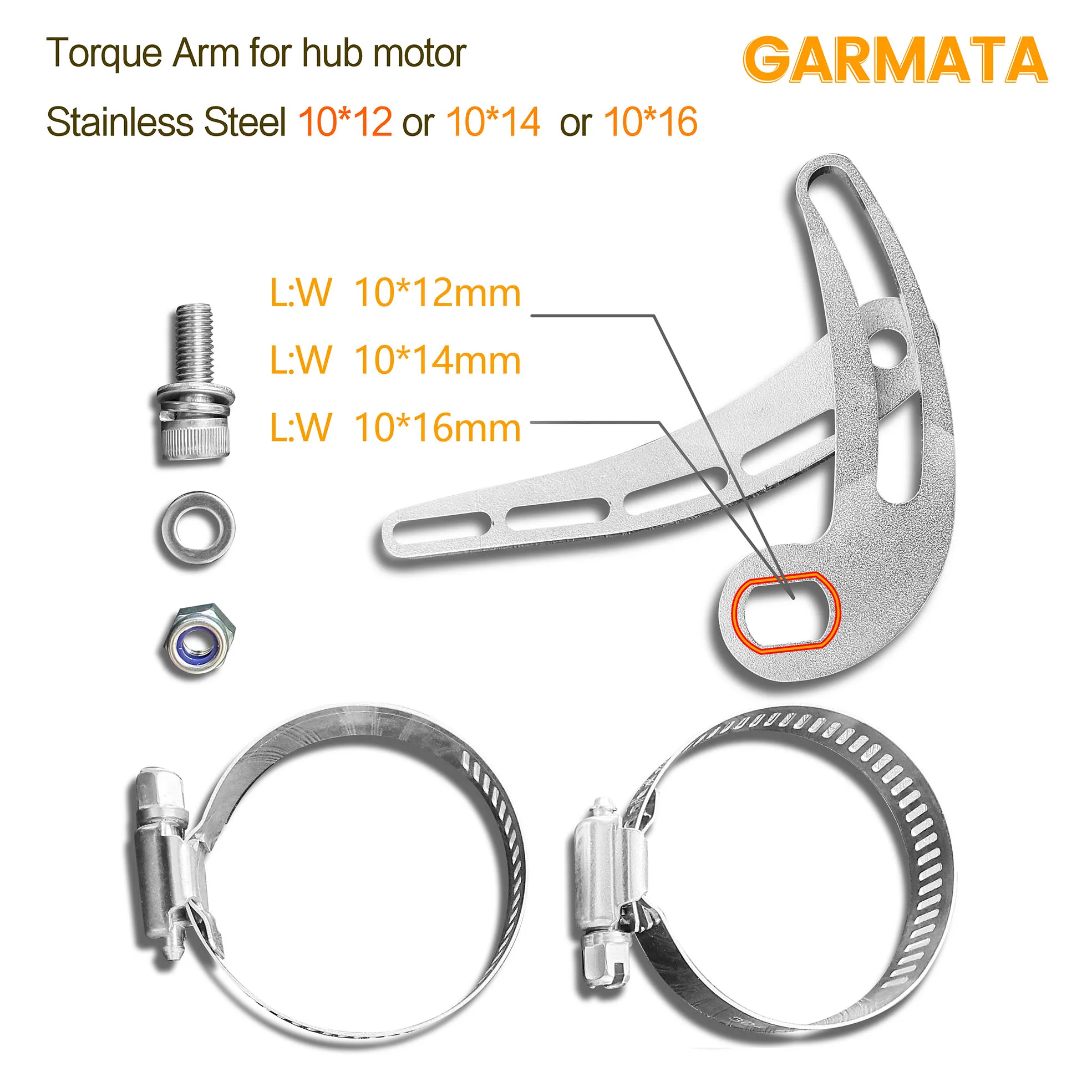 Torque Arm for Electric Bike Hub Motor Stainless Steel 10*12 10*14 Motor Mount Electric Bicycle Part