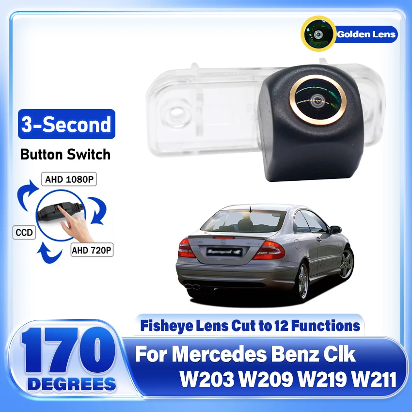 170° AHD CCD 1080P Car Rear View Waterproof Camera Night Vision Reverse Reversing HD For Mercedes Benz Clk W203 W209 W219 W211