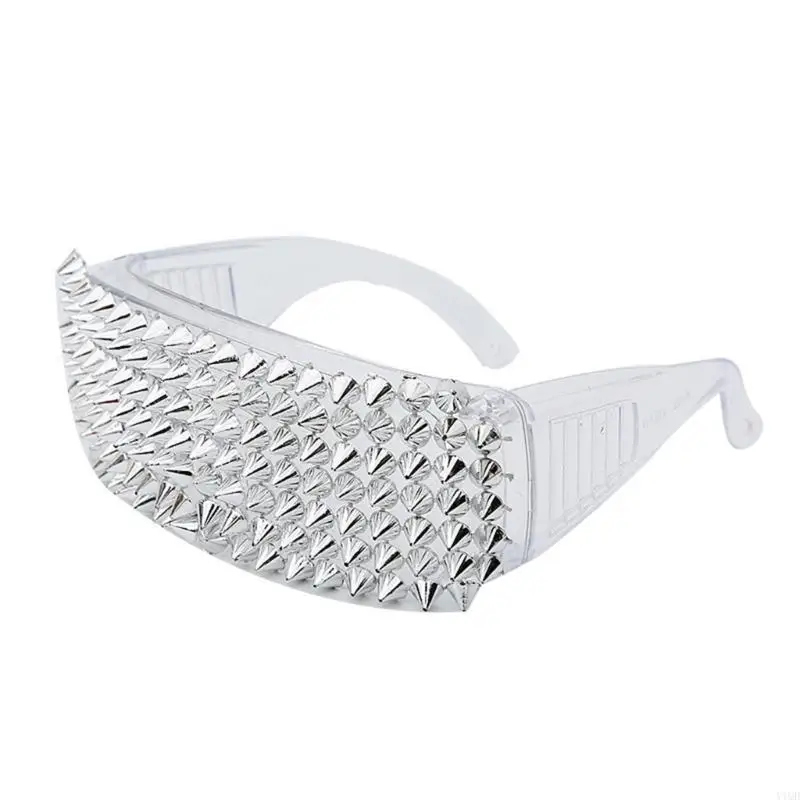 موسيقى الروك برشامات إطار مرصع النساء الرجال الشمسي أنماط الشرير جميعها مطابقة نظارات الشمس الرائعة #2
