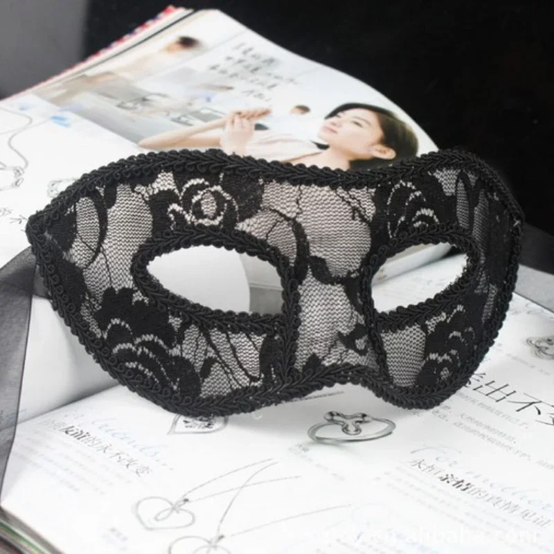 女性のためのセクシーなフェイスマスク,黒,白,赤,半透明,仮面舞踏会のパーティー,ダンスコスチューム,パーティー
