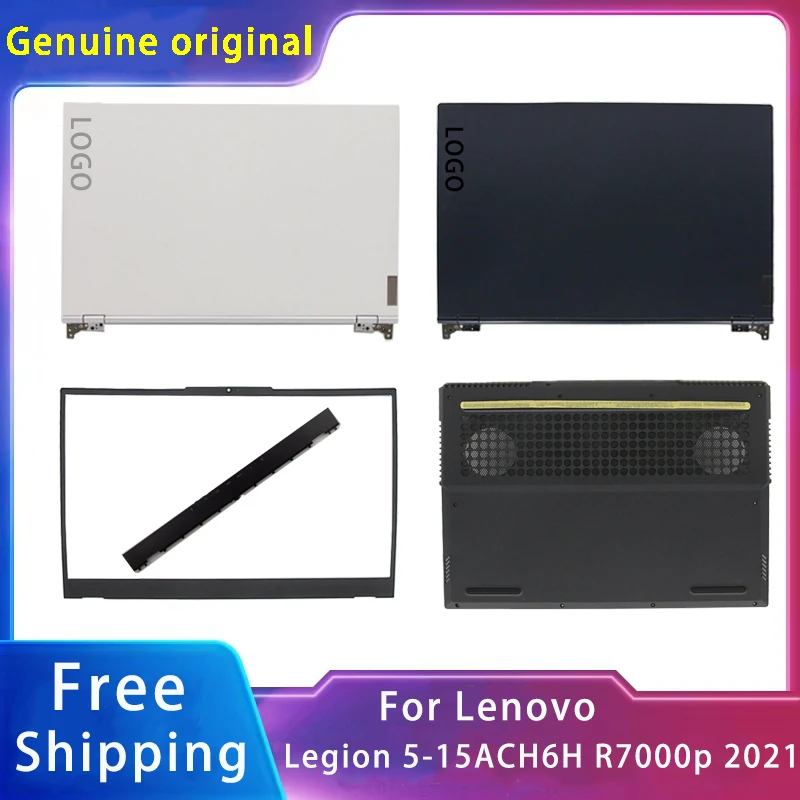 

New For Lenovo Legion 5-15ACH6H 15ITH6H R7000p 2021 Laptop Accessories Lcd Back Cover With LOGO/Front Bezel/Bottom/Hinges Cover