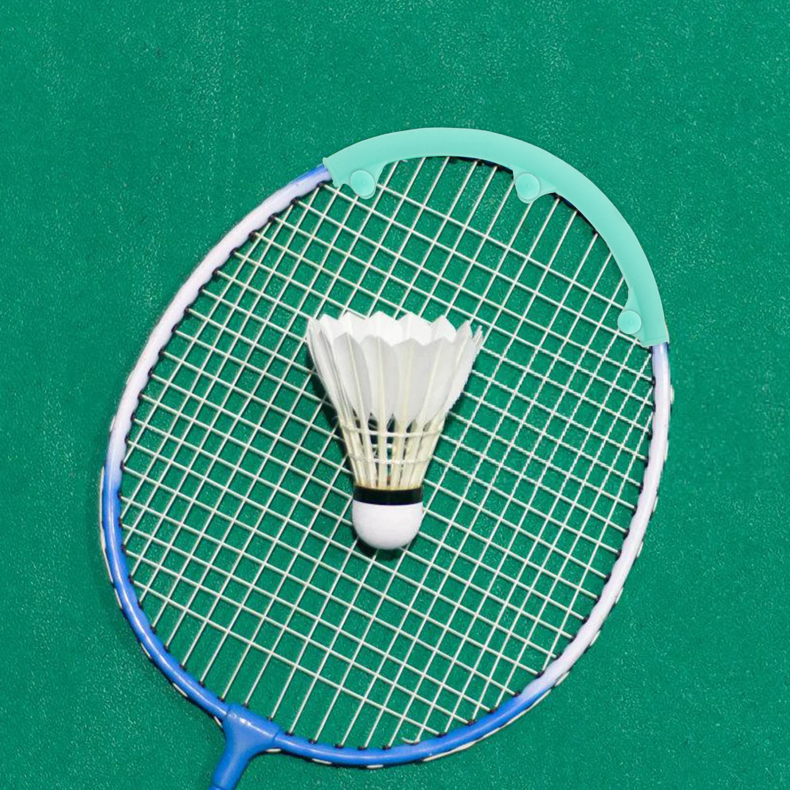 

1Pair Badminton Racket Frame Protector Silicone Wear-Resistant Full Coverage Racket Front Frame Sleeve Protective Cover