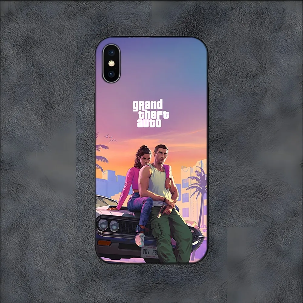 Game G-GTA 5 6 Vice City Phone Case For Samsung S21,S22,S23,S30,Ultra,S20,S30,Plus,S21 Fe,10,9,5G Silicone Cover