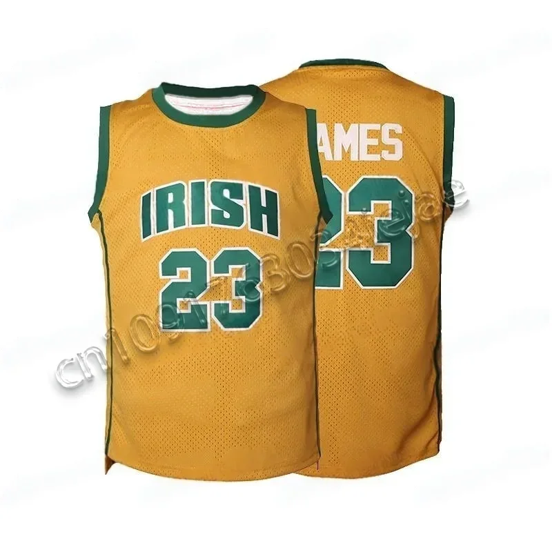 

2024 Teenager Boys Sleeveless Basketball Jersey Sports Vest Number 23 Training Competition T-shirt Kids Men's Sport Tops