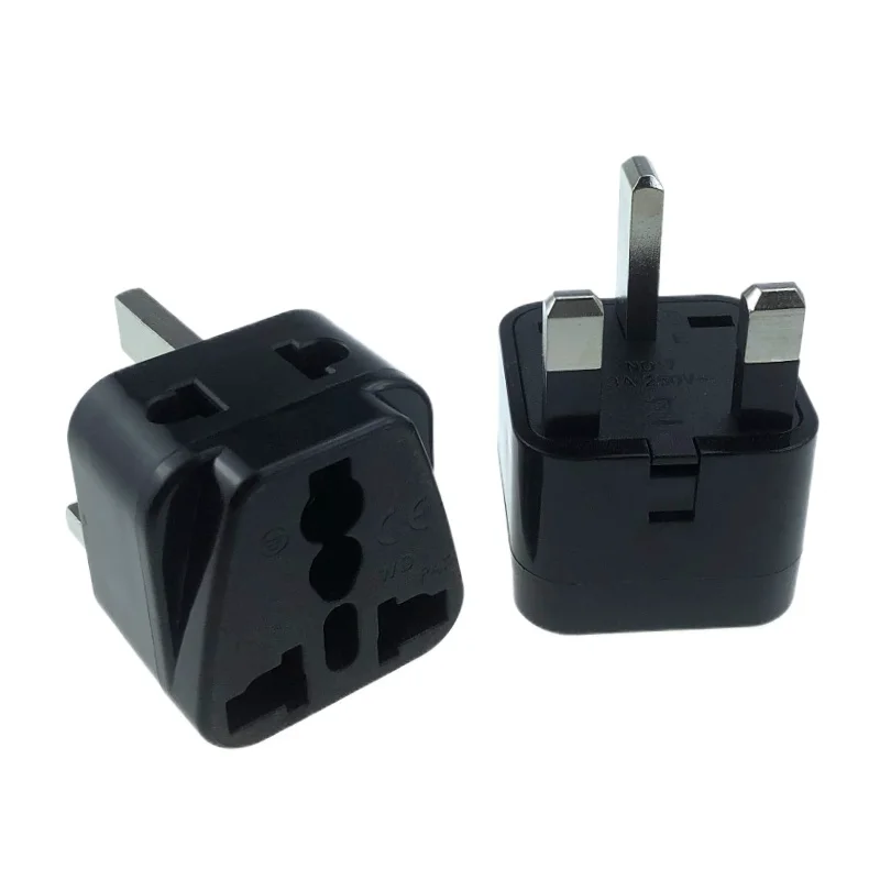 UK Universal Travel Adapter,worldwide Power plug to BS1363-A plug,BS plug to Universal Outlet Socket.