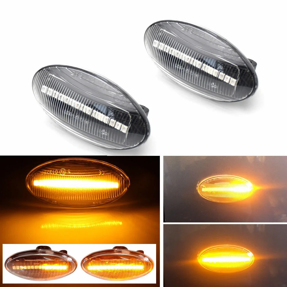 For Suzuki Swift Jimmy Vitara SX4 Alto Turn Signal Light LED Car Dynamic Side Marker Flowing Water Light Blinker Light A Pair