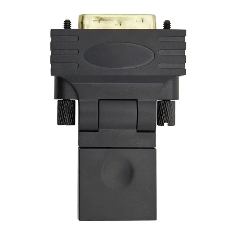 DVI To -Compatible Adapter Male To Female 360 Degree Rotating Swivel For HDTV, Video Card