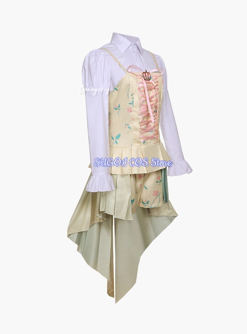 لعبة مشروع Sekai Otori Emu تأثيري حلي خمر المحكمة حزام على نمط لوليتا الزي الرسمي لفتاة 3XLهالوين كرنفال موحدة