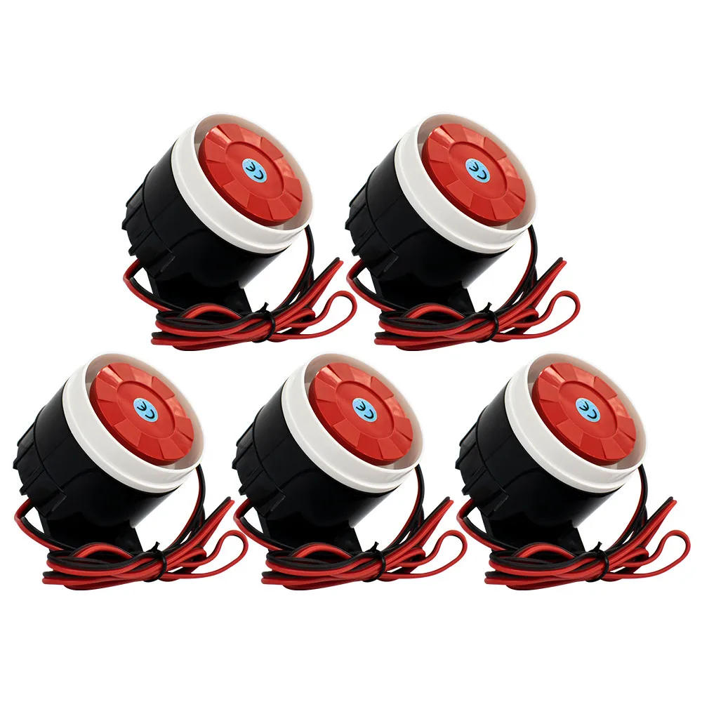 12v Buzzer Alarm Tweeter Decibel 120db Anti-theft Alarm Piezoelectric Siren Waterproof