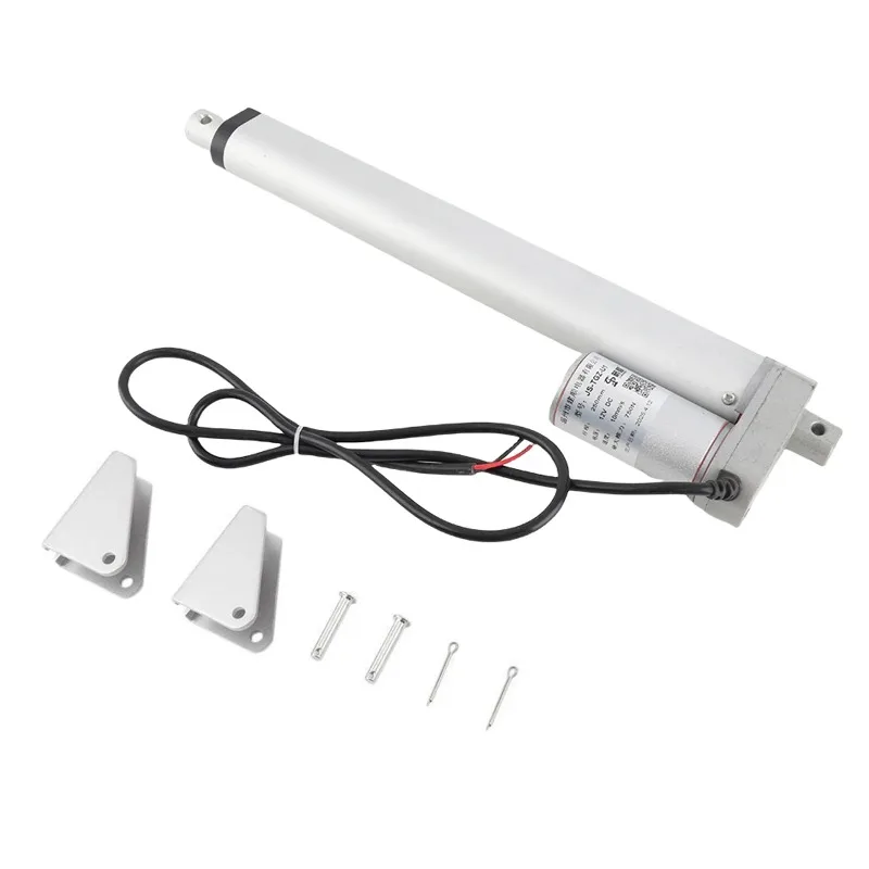 

Электрический линейный привод 750N, двигатель постоянного тока 12 В, контроллер линейного движения с концевым выключателем JS-TGZ-U1, ход 250 мм