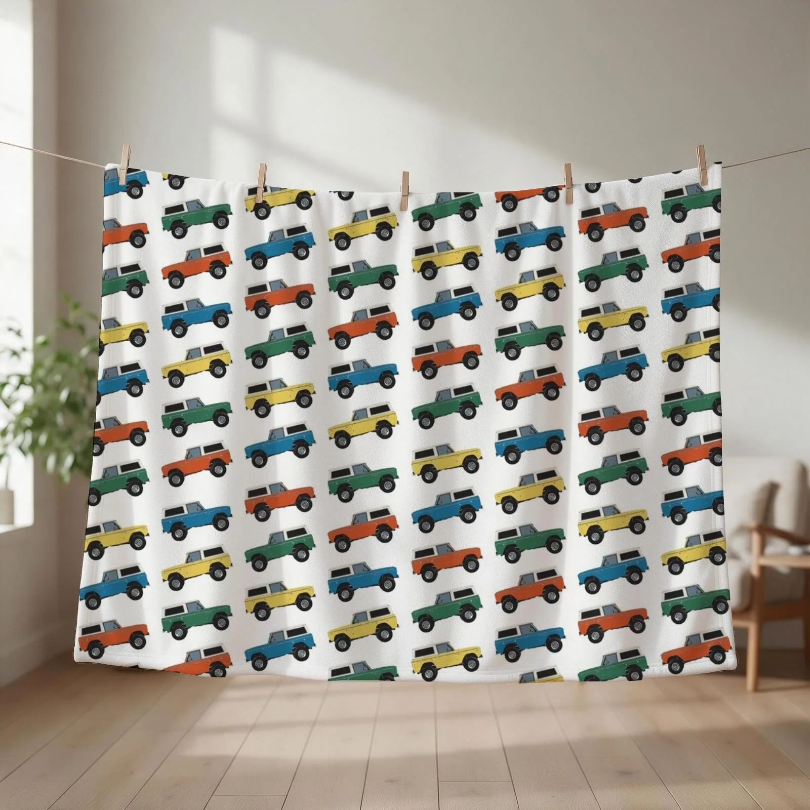 Classic 1969 Bronco car texture pattern Throw Blanket Vintage Heavy blankets ands Decorative Beds Blankets