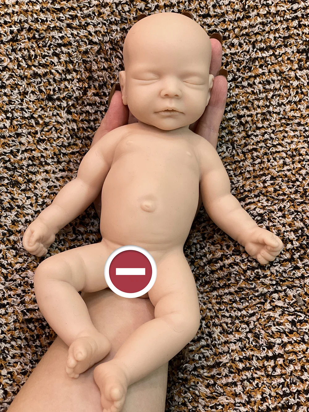 Attyi 8 Choices 28cm Full Body Solid Silicone Reborn Doll Baby DIY Unpainted Newborn Baby Doll Kits