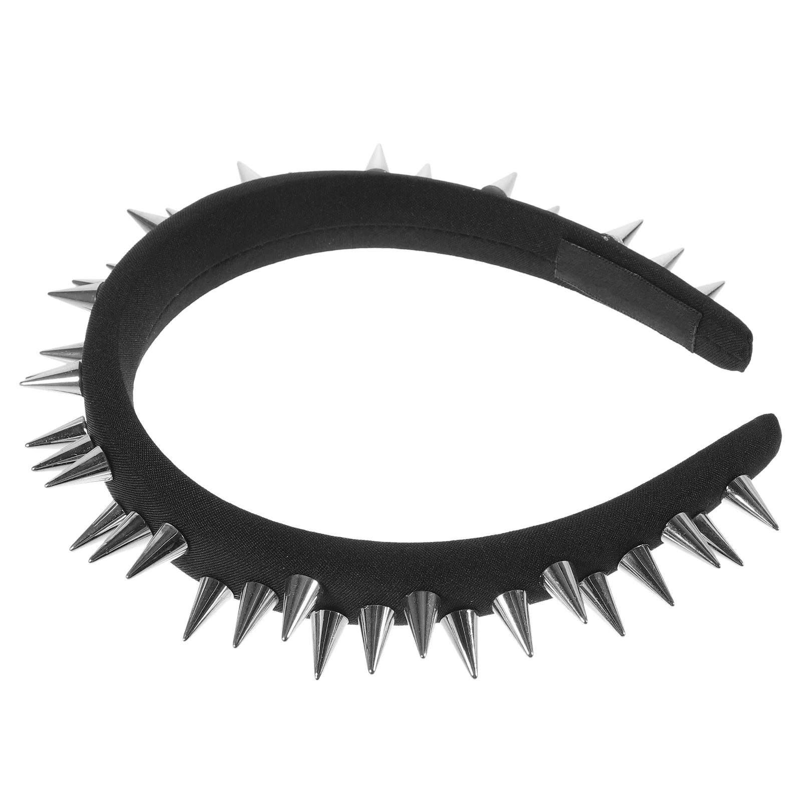 

Studded Black Headband Goth Hair Accessories Halloween Headbands No Slip for Women Punk Decoration Girls