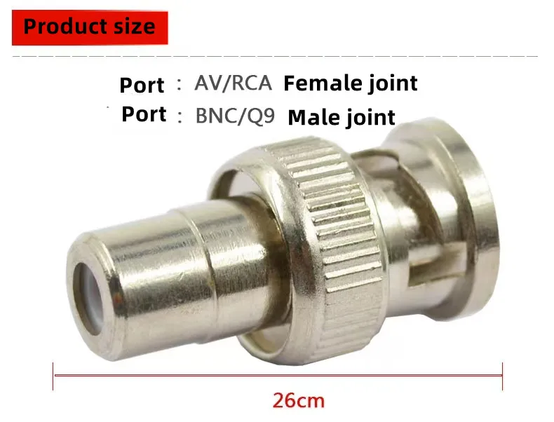 Überwachung bnc Stecker zu rca Buchse bnc Stecker zu av Buchse rca Rosette av gerade Buchse Adapter 10 Stk