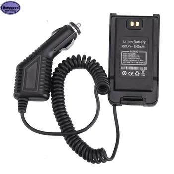 Baofeng UV9R Pro araba şarjı için pil Eliminator UV-9R artı UV9RPlus T-57 T57 iki yönlü radyo Walkie Talkie aksesuarları