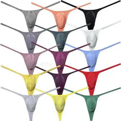 Sexy Men's Shiny Contour Bulge Pouch Underwear Unleash Your Sexiness with Our Mini Bikini G-String Ultrathin Thong Sissy Panties