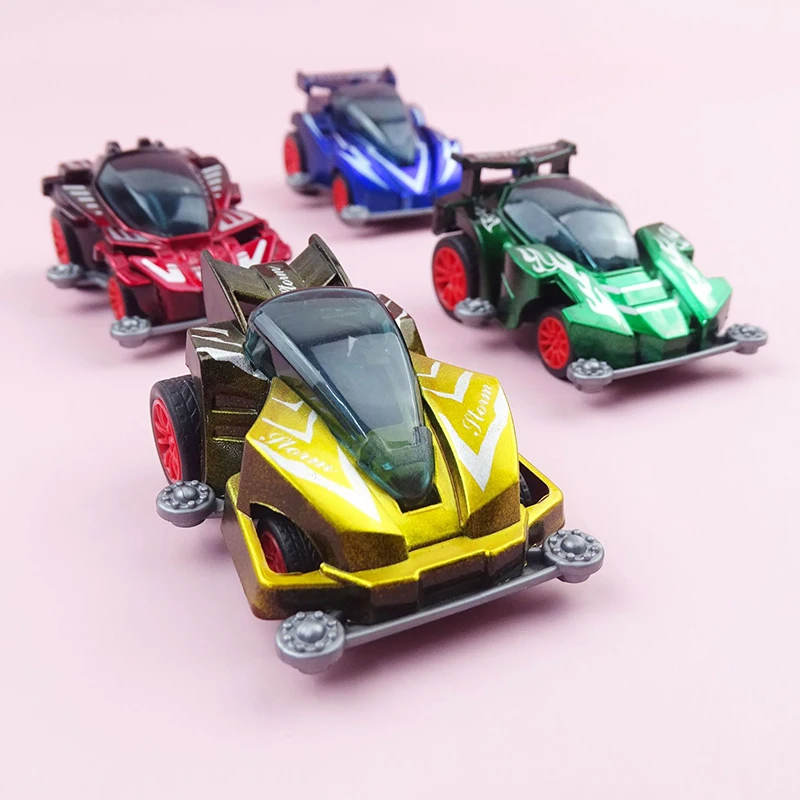 5Pcs Lustige kinder Puzzle Zurückziehen Auto Spielzeug Mini Gradienten 4WD Racing Auto Kindergarten Belohnung Spielzeug Jungen Urlaub geburtstag Geschenk