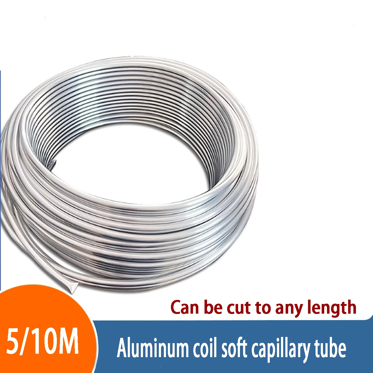 Soft-State Seamless Extruded Aluminum Capillary Coil-Bendable Hollow Tube For Refrigerator AC Refrigeration Heat Dissipation