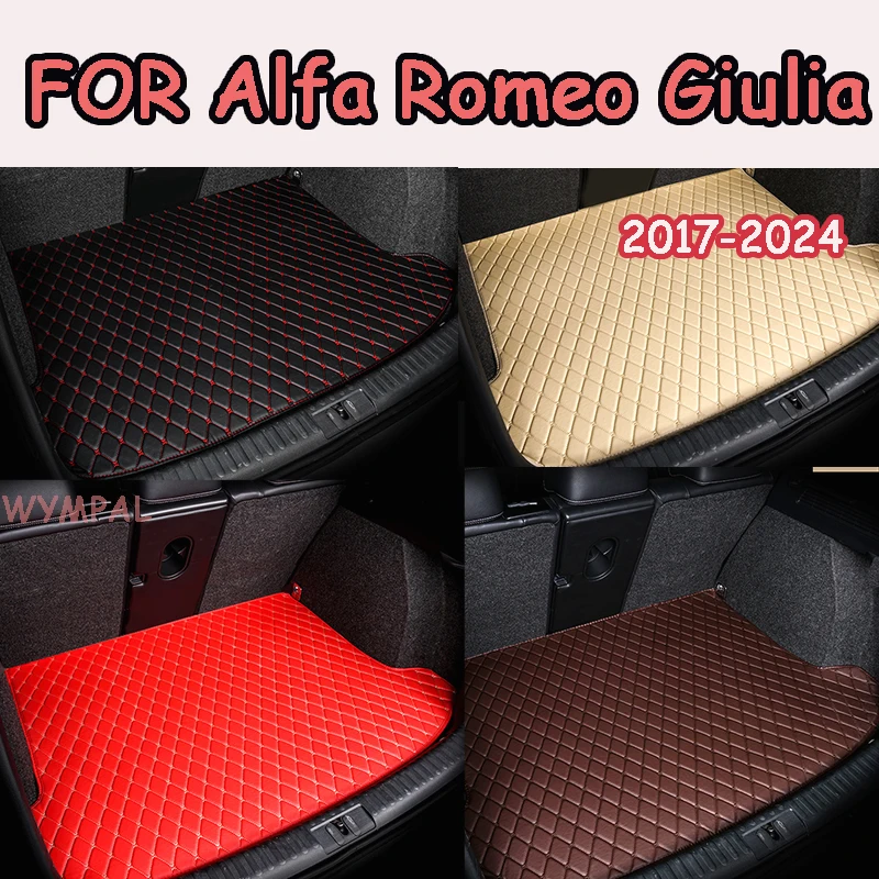 

For Alfa Romeo Giulia 2017 2018 2019 2020 2021 2022 2023 2024 Car floor mats Custom foot Pads automobile carpet cover