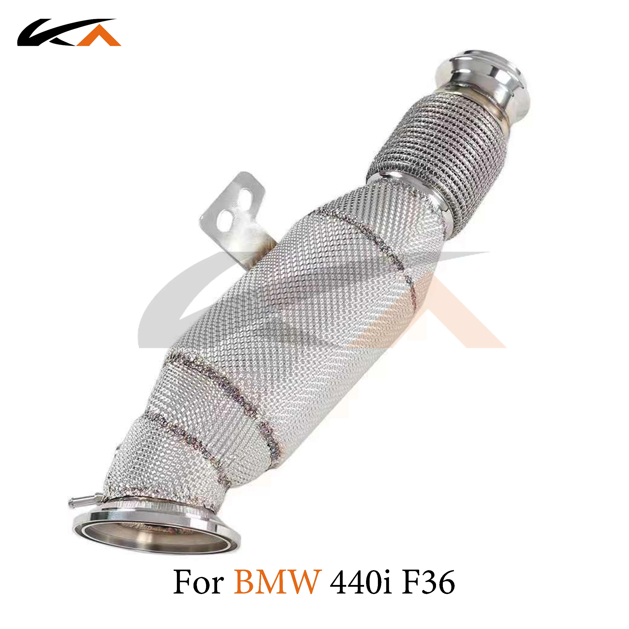 KA Tuning exhaust system header stainless downpipe for BMW 440i F36 3.0T axle pipe performance catalysis heat shield