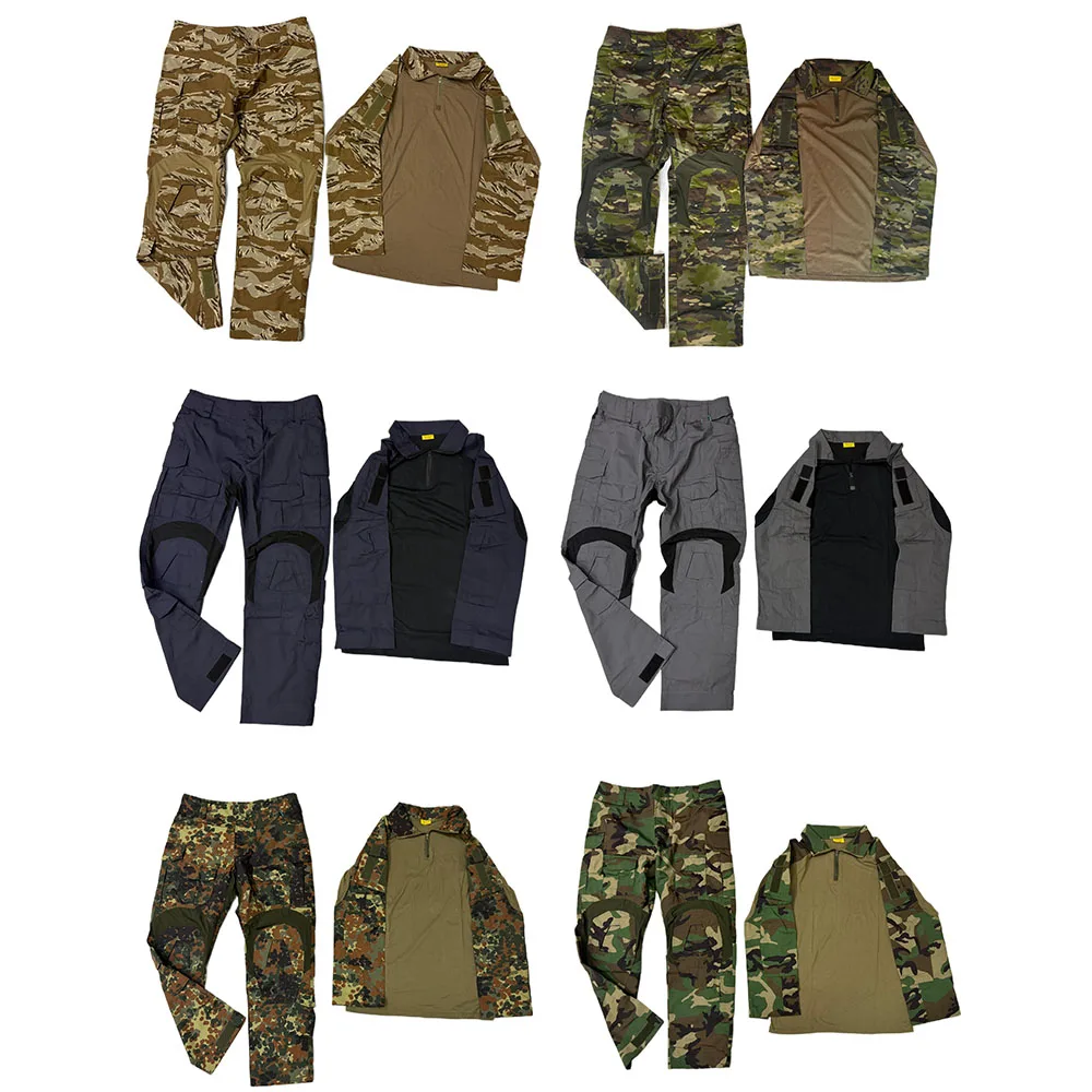 Military Enthusiast Outdoor GEN3 De Ban Training Tactical Frog Skin G3 Blue Black Combat Frog Suit Set