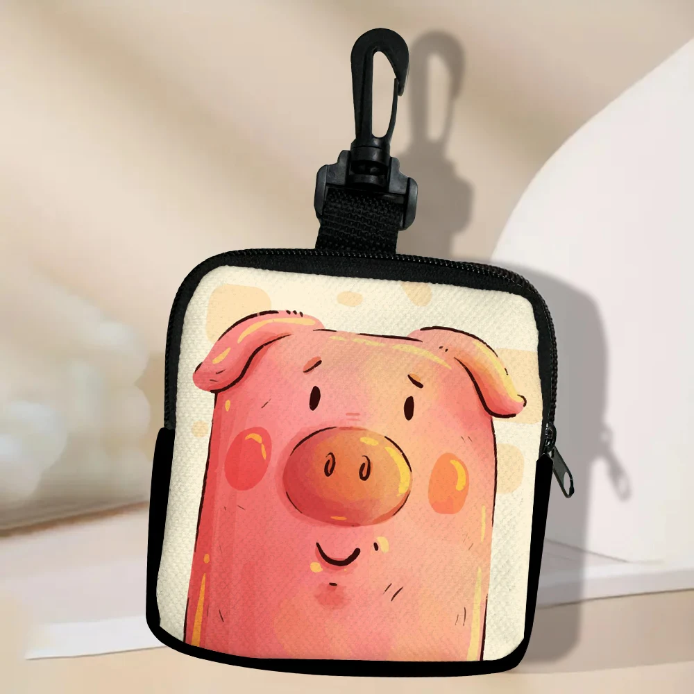 

Cute Animal Cartoon Women Coin Purse Card Key Mini Purses Pouch Small Zipper Coin Purse Card Holder Wallet Bag 3.3