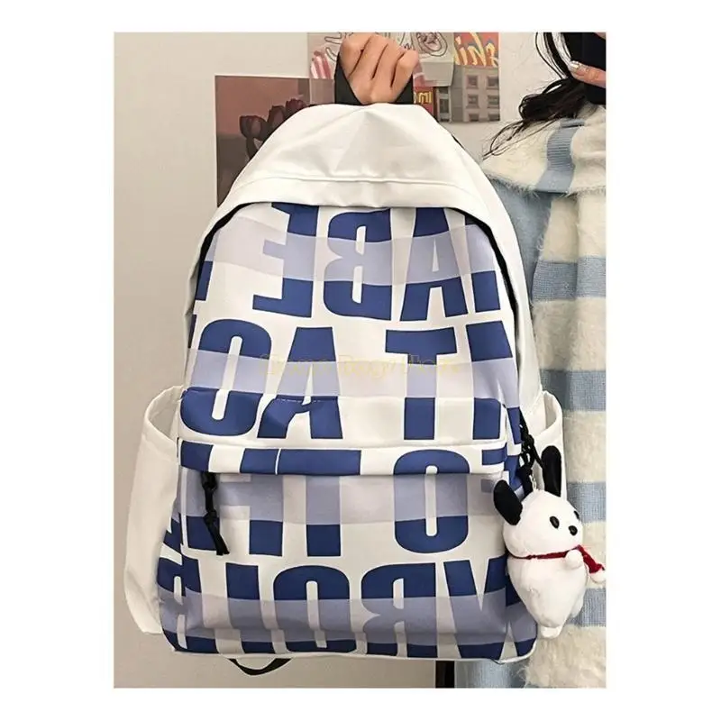 X90D Macks Casual Rucks para estudantes da Nylon School Backpack