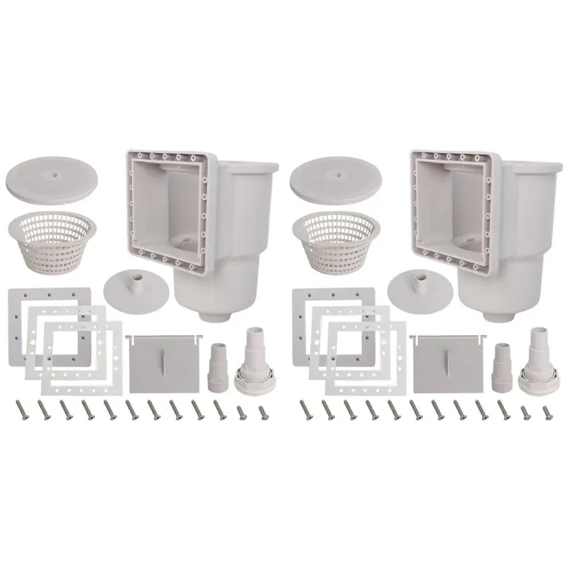 

【SPECIAL】2X Above Ground Pool Skimmer,Thru-Wall Skimmer With Accessory, Swimming Pool Skimmer,Opening Width 6 Inches, SP1091LX