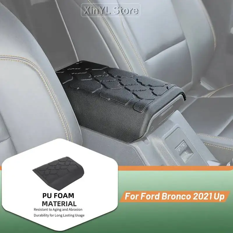 

Car 1PC Armrest Box Protective Cover For Ford Bronco 2021 UpCentral Control Armrest Model Interior Accessories