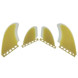 UPSURF FUTURE FINS RM Quad Fins Fiberglass Performance Surfboard Fins Single Tabs Base 4 Fins Set Rear Fin+Side Keels