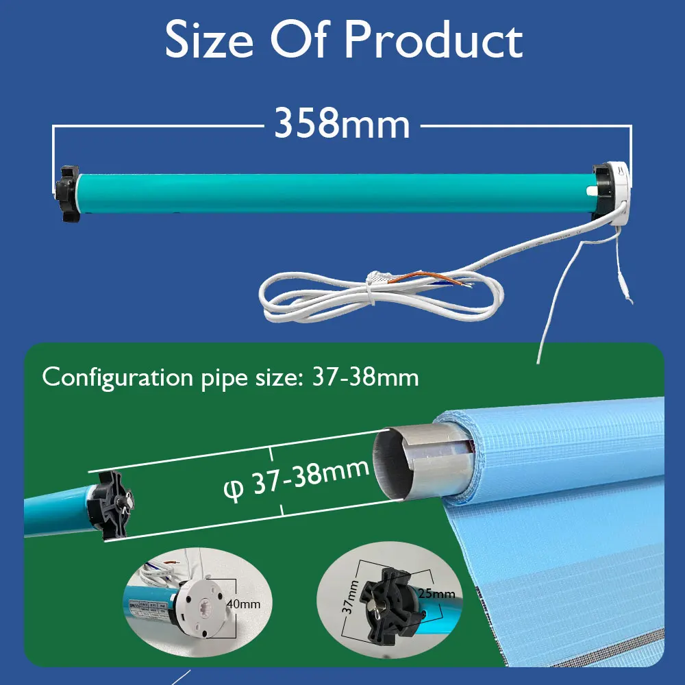 LifeLibero-Cortinas Inteligentes Motor Persianas para Windows, Sistema Automático de Sombra, Controle Remoto por Voz, Alex, Tuya, Zigbee, Wifi