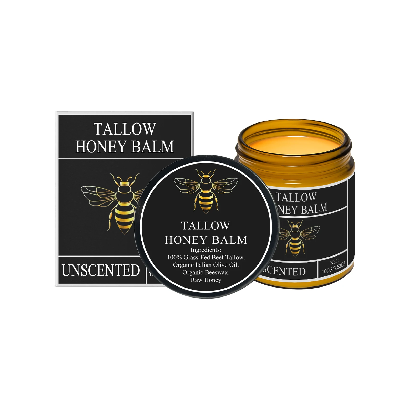 Honey tallow moisturizing cream nourishes and cares for skin elasticity, moisturizing and moisturizing skin daily care applicati
