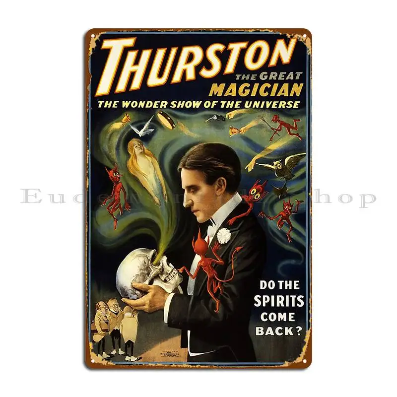 

Жестяной плакат Турстон «великий маг» Britishyank