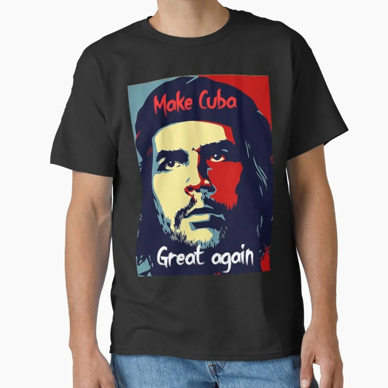 

Che Guevara Revolution Retro Freedom Fighter Cuba Socialist symbol vintage T-shirt large size Tops S-6xl