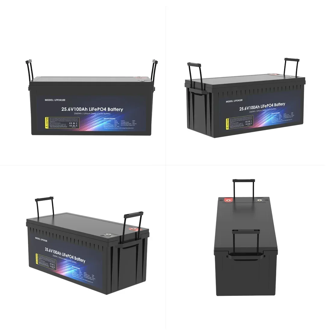 OEM ODM Lifepo4 Battery 24v 100ah 200ah 300ah Solar Energy Storage 24v Lifepo4 Akku Lithium Battery Pack