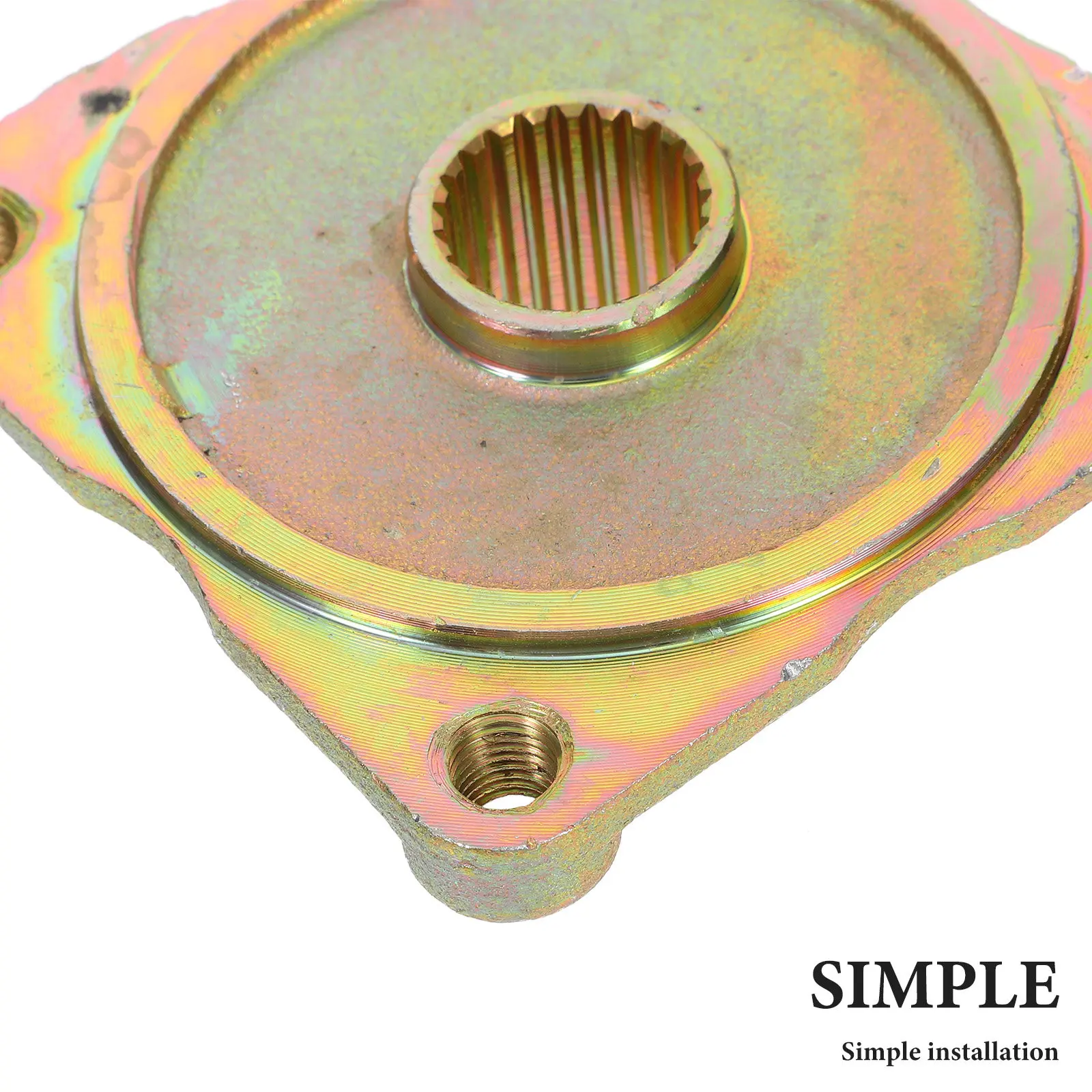 4-Hole Wheel Hub for Atv Go-Kart 23-Tooth Rear Axle Spline Hub Adapter High-Strength Alloy Steering Knuckle Flange Rotary Body