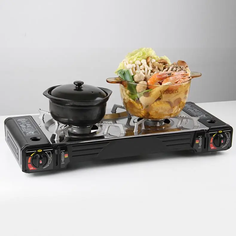 Factory Supply Portable 2 Burner Cooker For Restaurance Cookwares
