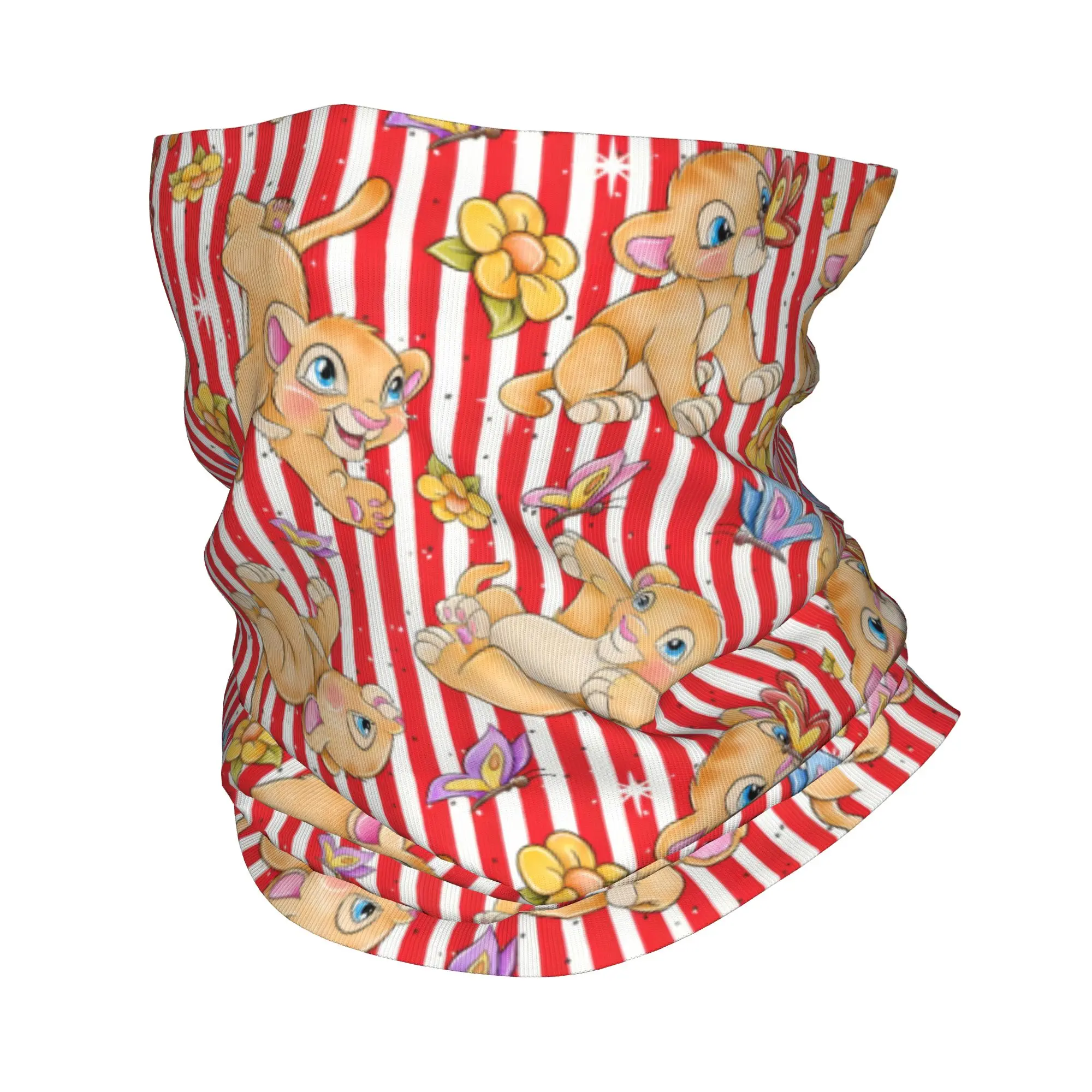 

Индивидуальный шарф-бандана «Король Лев» с мультяшным принтом, защита от УФ-лучей, зимний, для мужчин и женщин, для катания на лыжах, с надписью «Хакуна Матата»