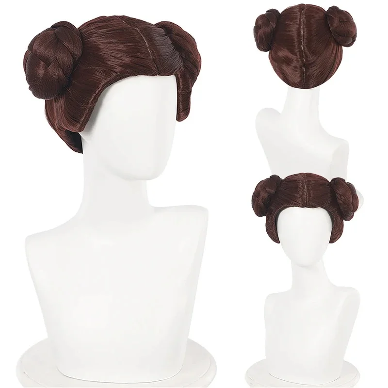 CHIOS Leia Cosplay Princess Fantasy Wigs Movie Space Battle Costume Accessories Adult Women Halloween Disguise Roleplay ClCHIOS