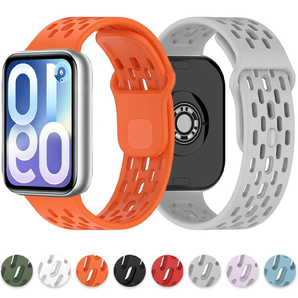 Weiches Silikonarmband für Redmi Watch 6 5 4/Mi Band 9 8 Pro, atmungsaktives, komfortables Armband für Xiaomi Mi Band 10 Pro Zubehör.
