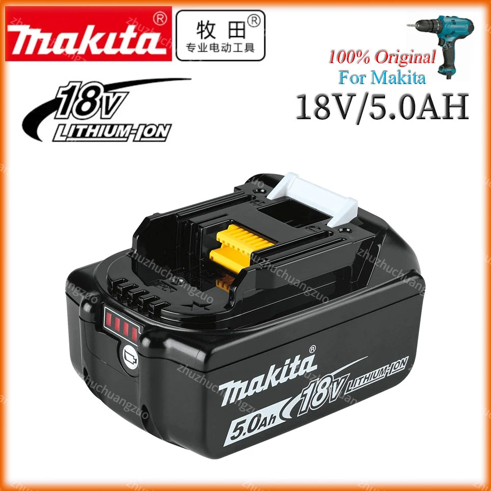 

18V 5.0Ah 6.0Ah Makita Original With LED lithium ion replacement LXT BL1860B BL1850 Makita rechargeable power tool battery 5000