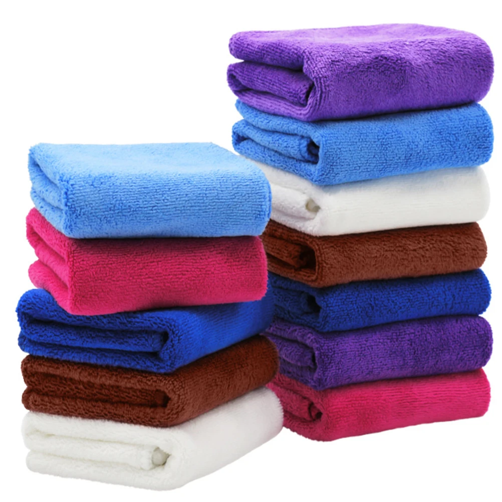 

10pcs Kitchen Cleaning Towel Microfiber Wash Cloth Dishwasher Sponge Furniture Scrubber Durable Absorbent Cleaning Tool
