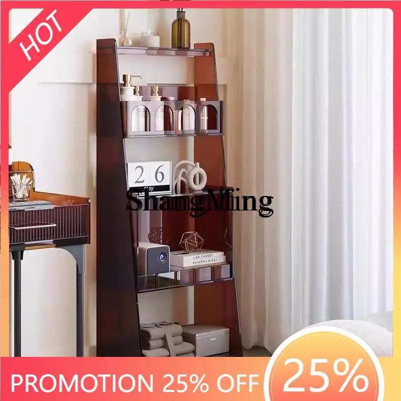 FG good-looking  Acrylic Storage Rack Bookshelf Floor-standing Multi-layer Organizer Living Room Household Simple Display Rack