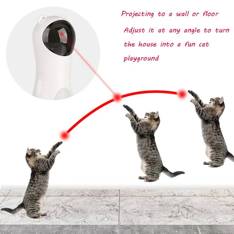 Automatic Cat Toys Interactive Smart Teasing Pet LED Laser Funny Handheld Mode Electronic Toy for Cats Laserlampje Kitten