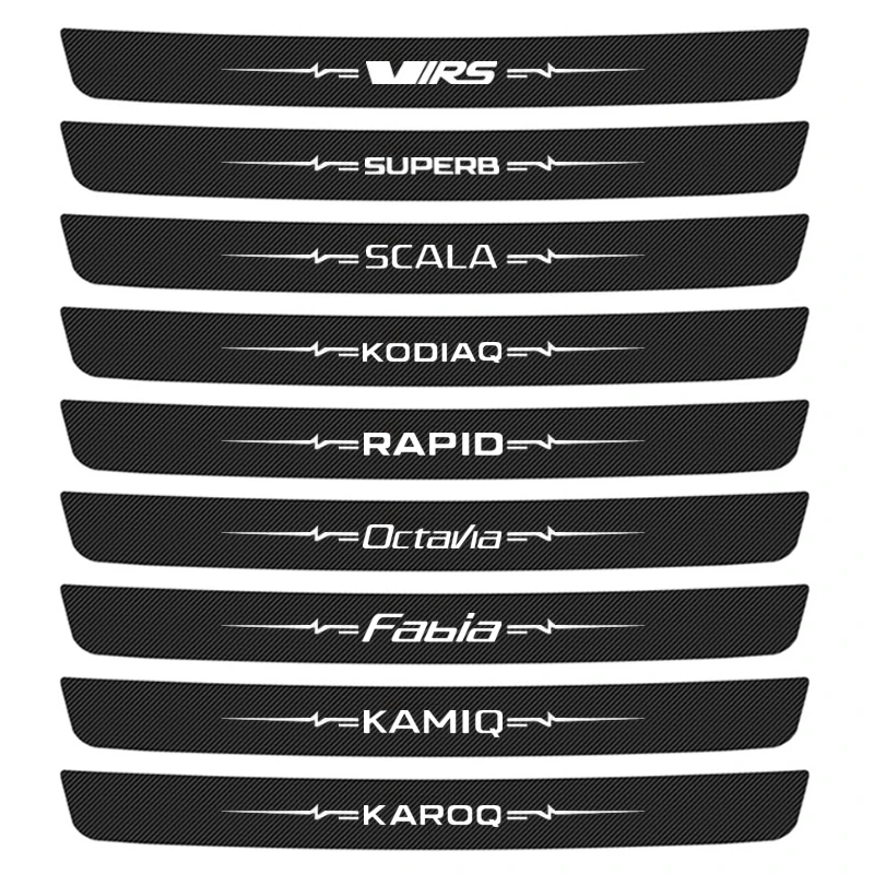 1 шт. для Skoda Octavia VRS FABIA KAMIQ KAROQ KODIAQ RAPID SCALA Превосходная защита для заднего бампера автомобиля декоративные наклейки