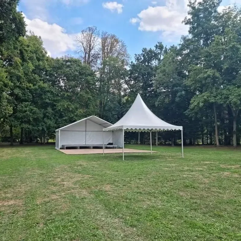 for Outdoor Pagoda Tents for Events 100 People Wedding Party Church Marquee Aluminum PVC Exhibition Event Tent with Crystal